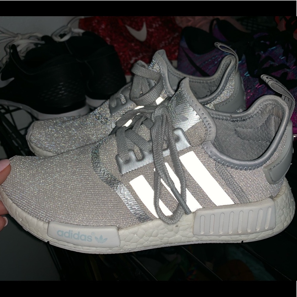 Adidas women’s NMDs silver